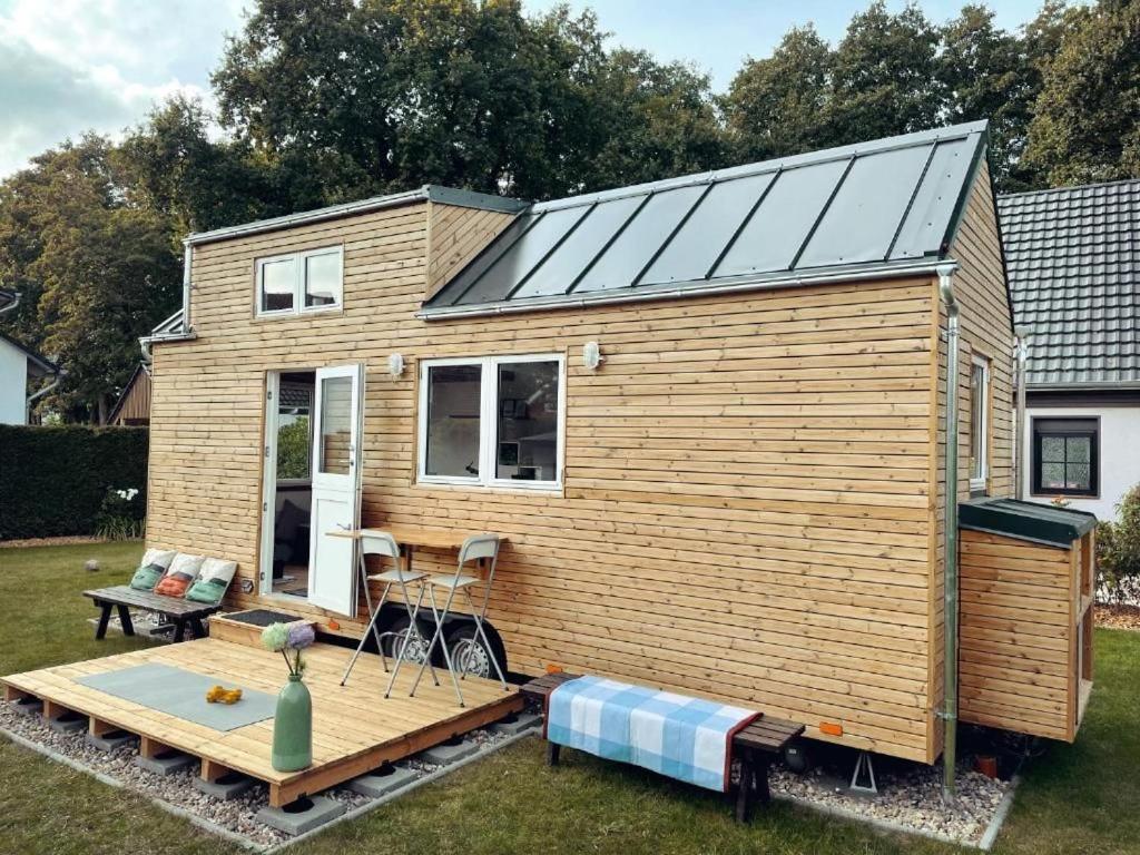 Tiny House Fleesensee Mit Eigenem Garten Und Nur Wenige Meter Vom Seeufer Göhren-Lebbin Екстериор снимка